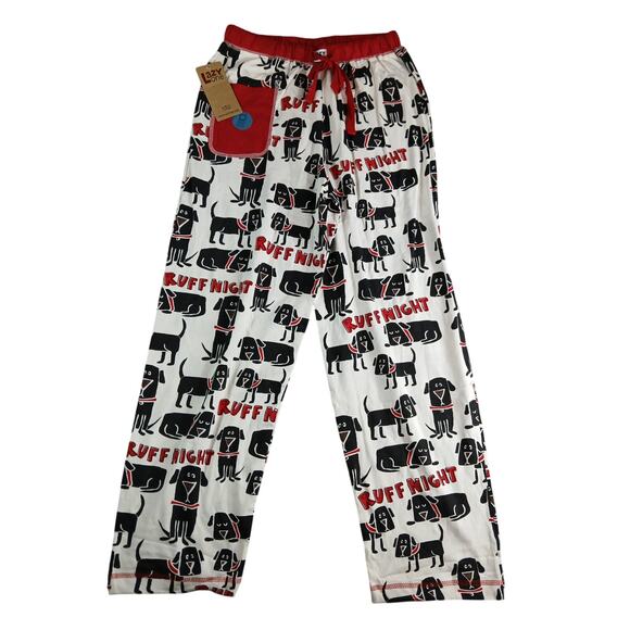 Lazy One Pajama Pants Mens XS Ruff Night Dog Puppy Animal Loungewear NWT - Picture 1 of 10